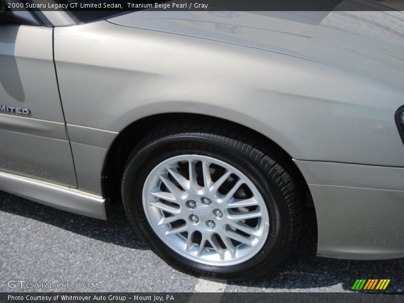 Titanium Beige Pearl / Gray 2000 Subaru Legacy GT Limited Sedan