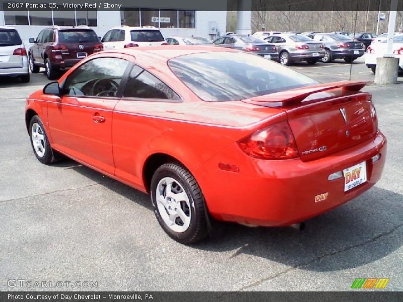 Victory Red / Ebony 2007 Pontiac G5