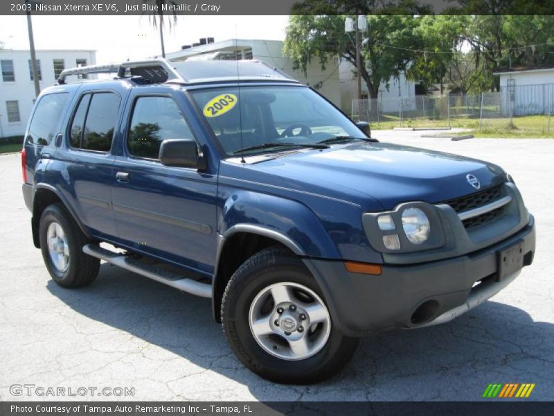 Just Blue Metallic / Gray 2003 Nissan Xterra XE V6