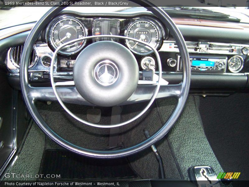 Black / Black/Grey 1969 Mercedes-Benz SL Class 280 SL Roadster