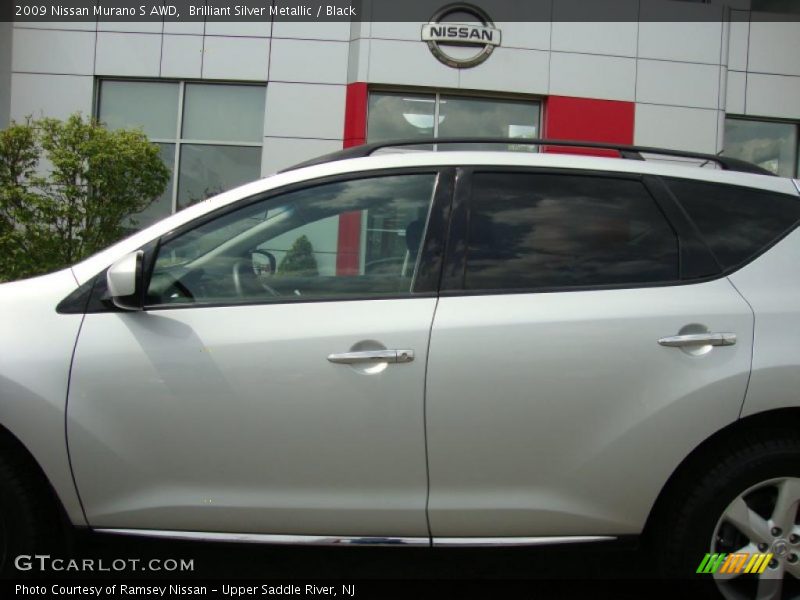 Brilliant Silver Metallic / Black 2009 Nissan Murano S AWD