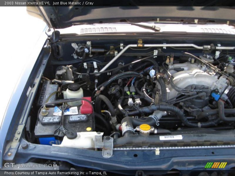Just Blue Metallic / Gray 2003 Nissan Xterra XE V6