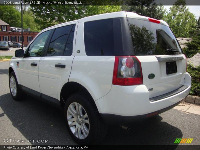 Alaska White / Ebony Black 2008 Land Rover LR2 SE