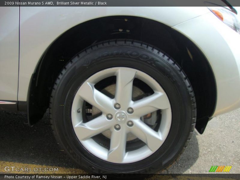 Brilliant Silver Metallic / Black 2009 Nissan Murano S AWD