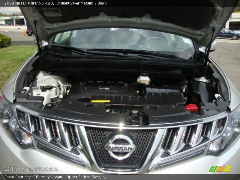 Brilliant Silver Metallic / Black 2009 Nissan Murano S AWD
