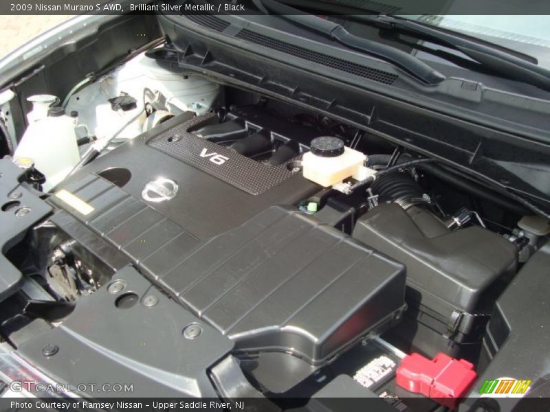 Brilliant Silver Metallic / Black 2009 Nissan Murano S AWD