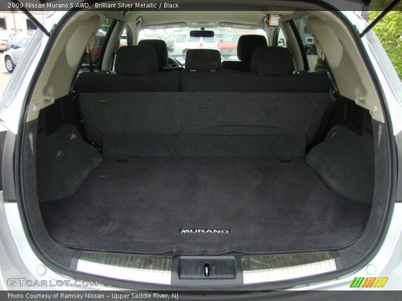 Brilliant Silver Metallic / Black 2009 Nissan Murano S AWD