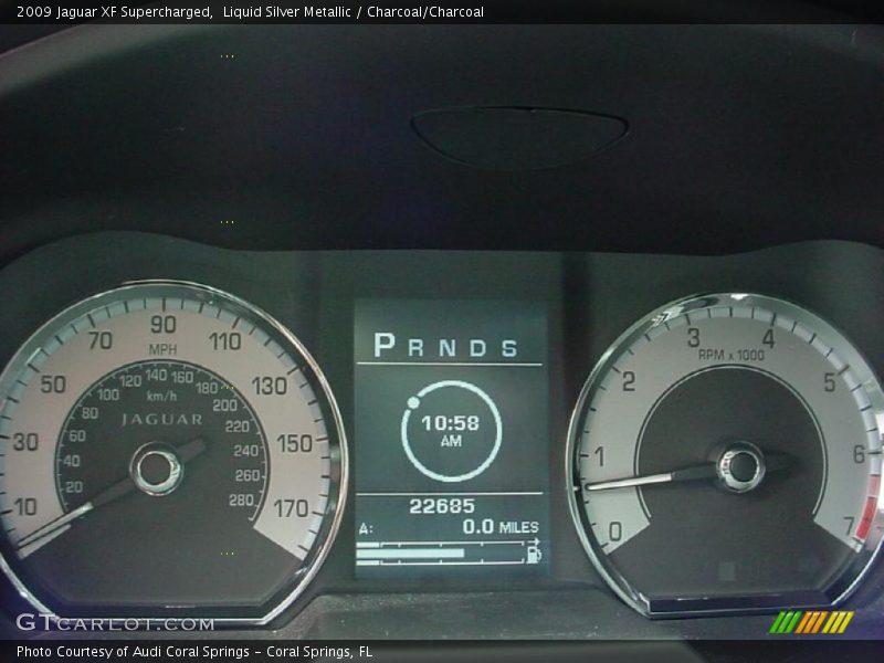 Liquid Silver Metallic / Charcoal/Charcoal 2009 Jaguar XF Supercharged