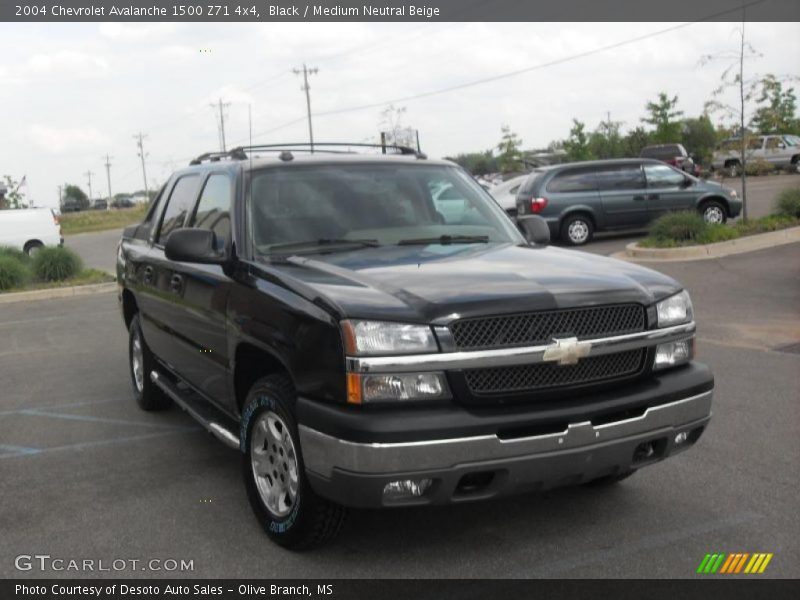 Black / Medium Neutral Beige 2004 Chevrolet Avalanche 1500 Z71 4x4