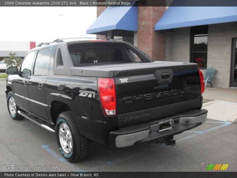 Black / Medium Neutral Beige 2004 Chevrolet Avalanche 1500 Z71 4x4