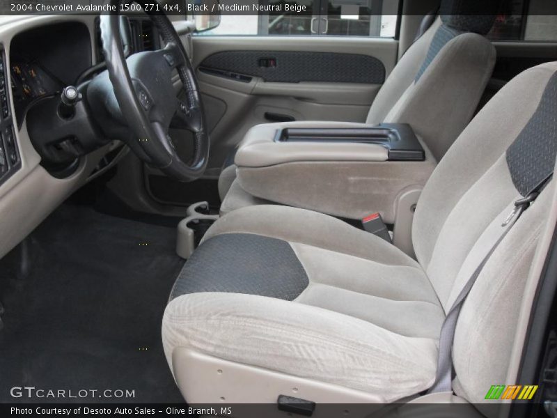 Black / Medium Neutral Beige 2004 Chevrolet Avalanche 1500 Z71 4x4
