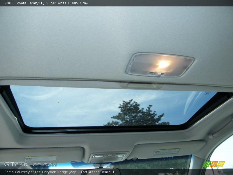 Super White / Dark Gray 2005 Toyota Camry LE