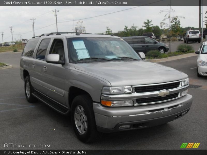 Silver Birch Metallic / Gray/Dark Charcoal 2004 Chevrolet Suburban 1500 LS 4x4
