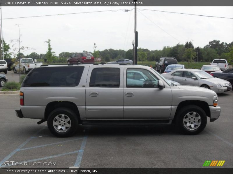 Silver Birch Metallic / Gray/Dark Charcoal 2004 Chevrolet Suburban 1500 LS 4x4