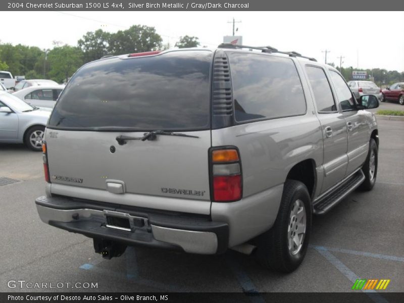 Silver Birch Metallic / Gray/Dark Charcoal 2004 Chevrolet Suburban 1500 LS 4x4