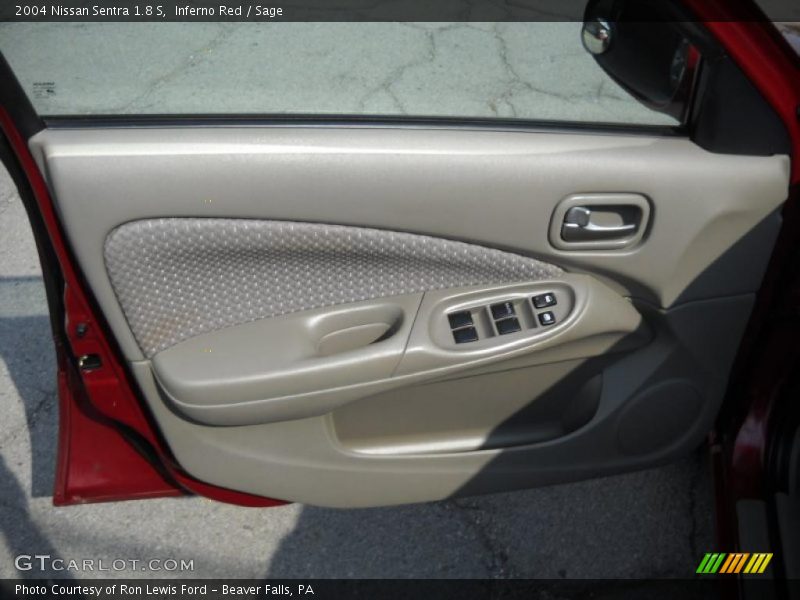 Inferno Red / Sage 2004 Nissan Sentra 1.8 S