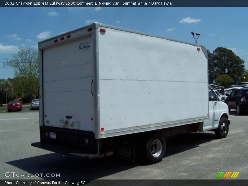 Summit White / Dark Pewter 2002 Chevrolet Express Cutaway 3500 Commercial Moving Van