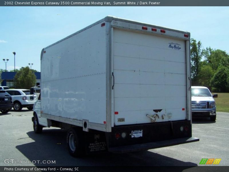 Summit White / Dark Pewter 2002 Chevrolet Express Cutaway 3500 Commercial Moving Van