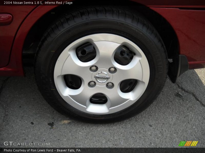 Inferno Red / Sage 2004 Nissan Sentra 1.8 S