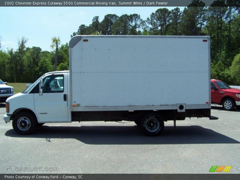 Summit White / Dark Pewter 2002 Chevrolet Express Cutaway 3500 Commercial Moving Van