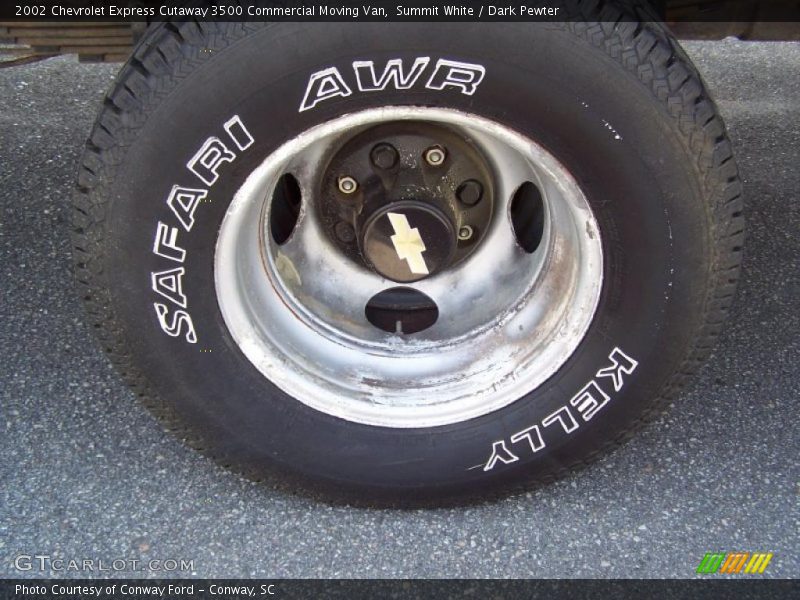 Summit White / Dark Pewter 2002 Chevrolet Express Cutaway 3500 Commercial Moving Van