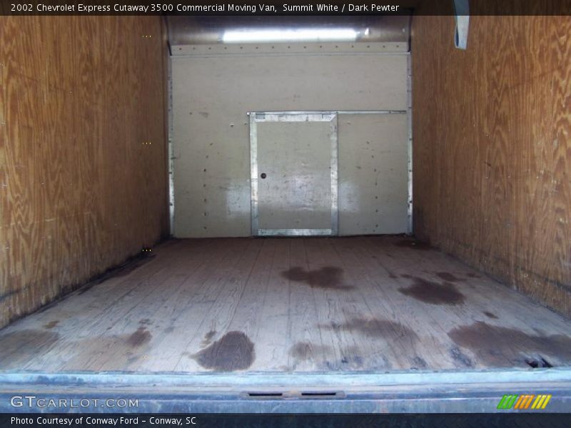 Summit White / Dark Pewter 2002 Chevrolet Express Cutaway 3500 Commercial Moving Van