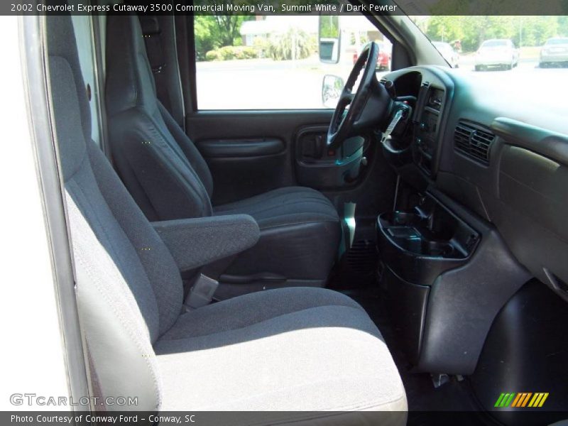 Summit White / Dark Pewter 2002 Chevrolet Express Cutaway 3500 Commercial Moving Van