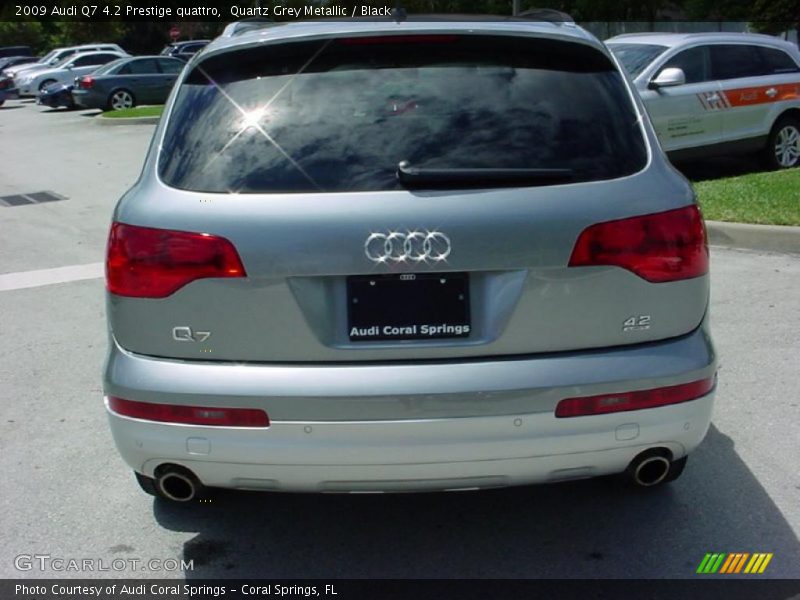 Quartz Grey Metallic / Black 2009 Audi Q7 4.2 Prestige quattro