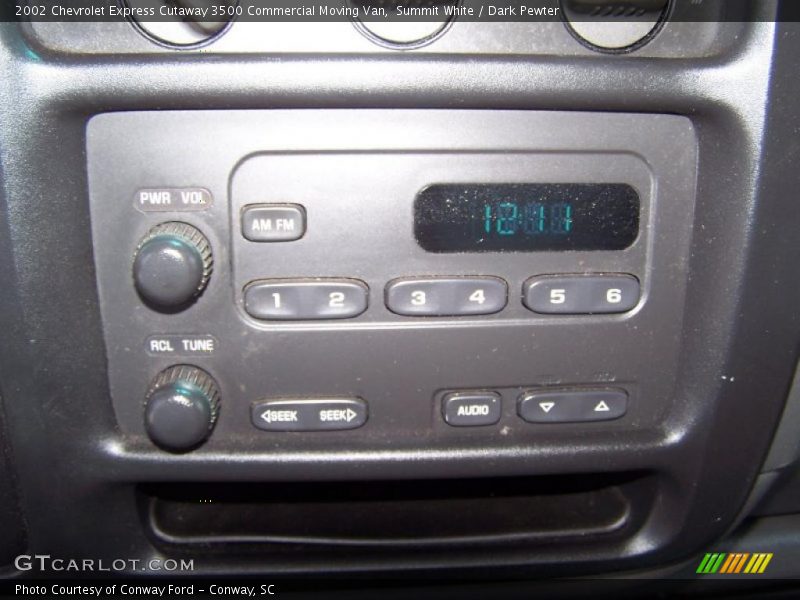 Summit White / Dark Pewter 2002 Chevrolet Express Cutaway 3500 Commercial Moving Van