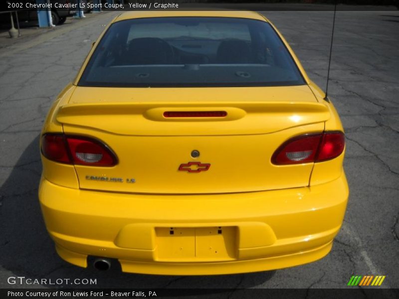 Yellow / Graphite 2002 Chevrolet Cavalier LS Sport Coupe