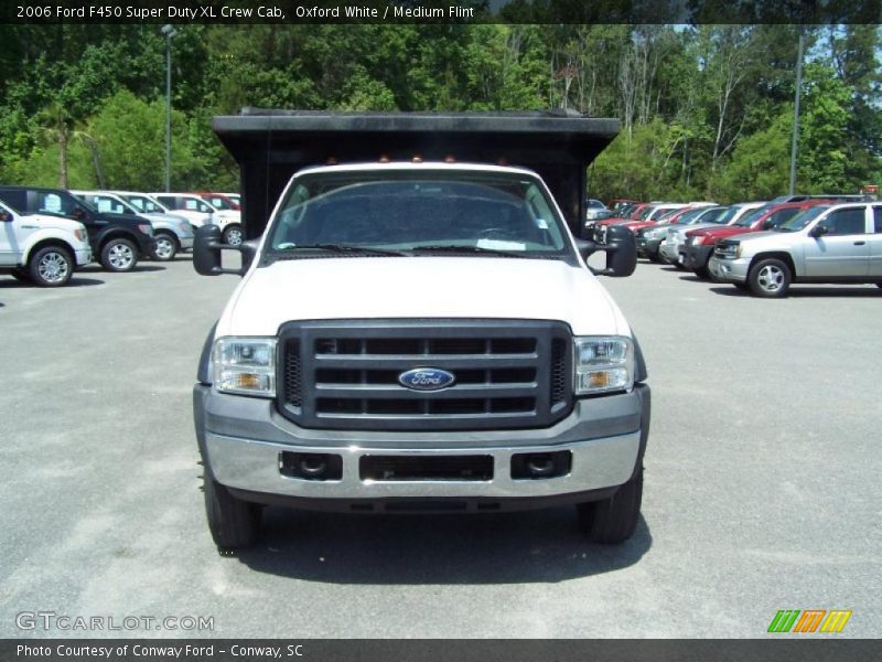 Oxford White / Medium Flint 2006 Ford F450 Super Duty XL Crew Cab