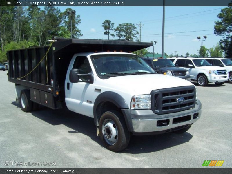 Oxford White / Medium Flint 2006 Ford F450 Super Duty XL Crew Cab