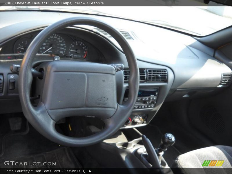 Yellow / Graphite 2002 Chevrolet Cavalier LS Sport Coupe