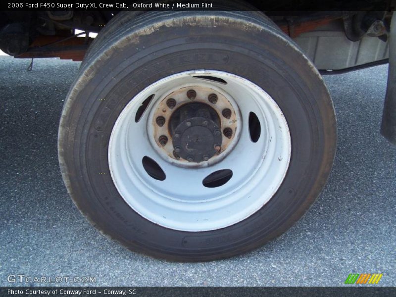 Oxford White / Medium Flint 2006 Ford F450 Super Duty XL Crew Cab