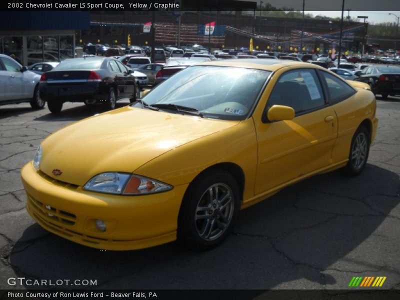 Yellow / Graphite 2002 Chevrolet Cavalier LS Sport Coupe