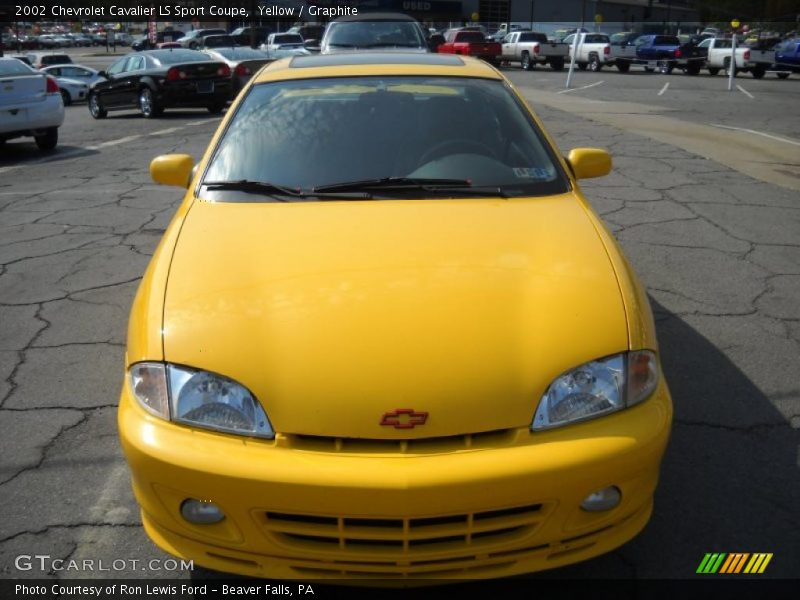 Yellow / Graphite 2002 Chevrolet Cavalier LS Sport Coupe