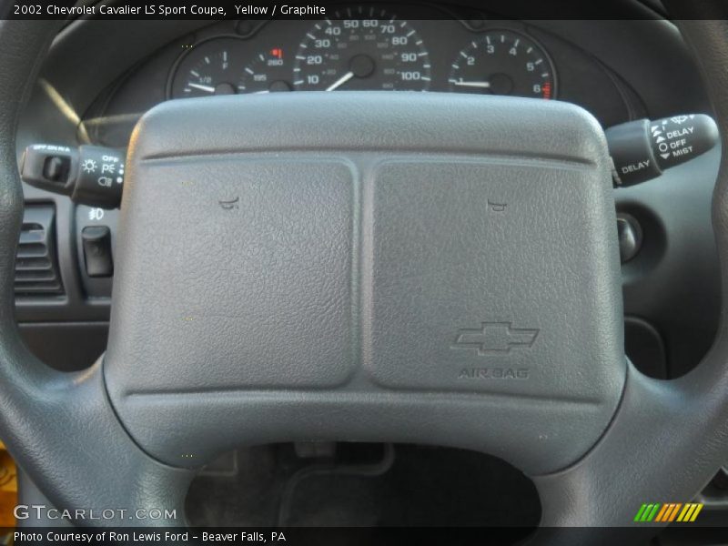 Yellow / Graphite 2002 Chevrolet Cavalier LS Sport Coupe