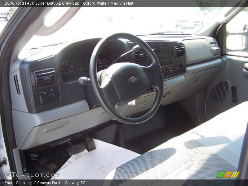 Oxford White / Medium Flint 2006 Ford F450 Super Duty XL Crew Cab