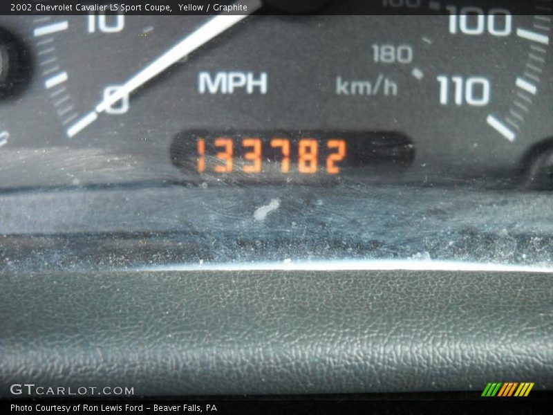 Yellow / Graphite 2002 Chevrolet Cavalier LS Sport Coupe