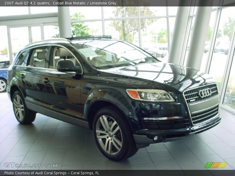 Cobalt Blue Metallic / Limestone Grey 2007 Audi Q7 4.2 quattro