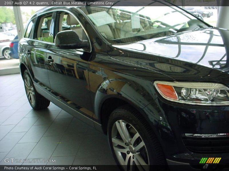 Cobalt Blue Metallic / Limestone Grey 2007 Audi Q7 4.2 quattro