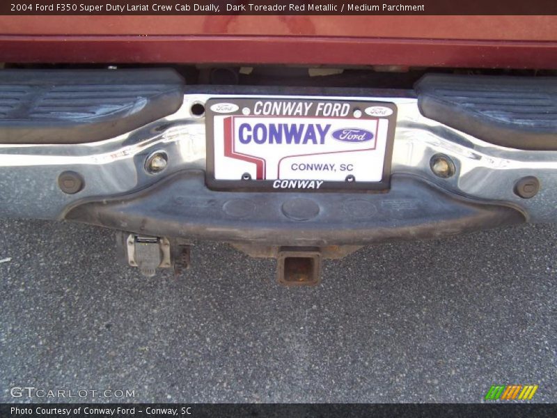 Dark Toreador Red Metallic / Medium Parchment 2004 Ford F350 Super Duty Lariat Crew Cab Dually