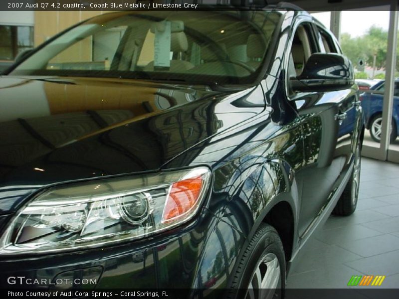 Cobalt Blue Metallic / Limestone Grey 2007 Audi Q7 4.2 quattro