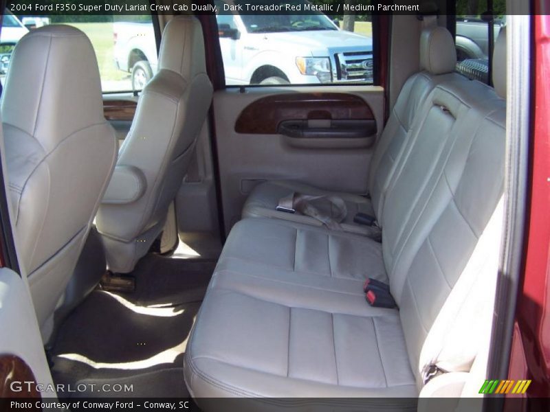 Dark Toreador Red Metallic / Medium Parchment 2004 Ford F350 Super Duty Lariat Crew Cab Dually