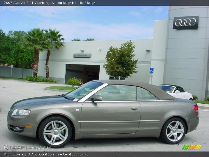Alpaka Beige Metallic / Beige 2007 Audi A4 2.0T Cabriolet