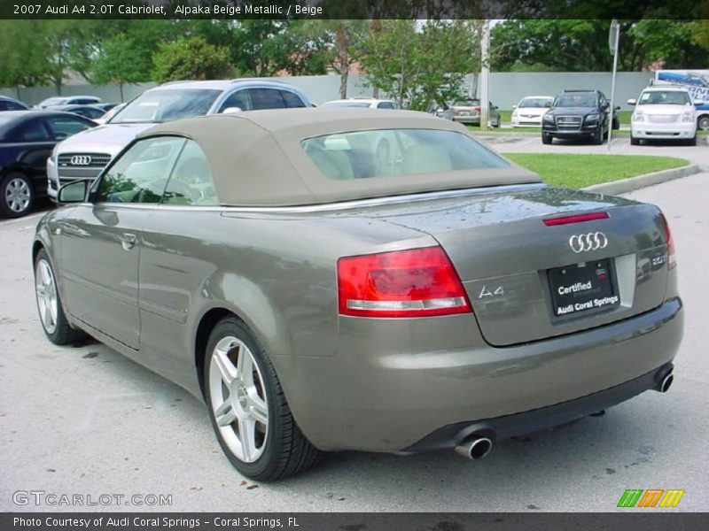 Alpaka Beige Metallic / Beige 2007 Audi A4 2.0T Cabriolet