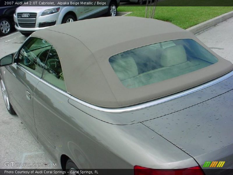 Alpaka Beige Metallic / Beige 2007 Audi A4 2.0T Cabriolet