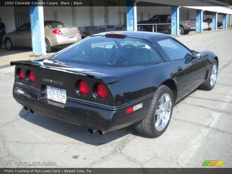 Black / Black 1990 Chevrolet Corvette Coupe