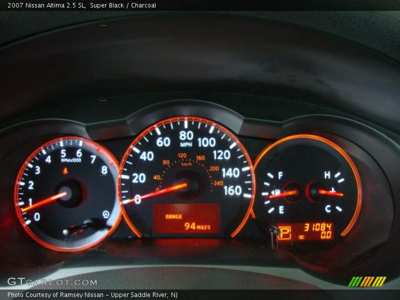 Super Black / Charcoal 2007 Nissan Altima 2.5 SL