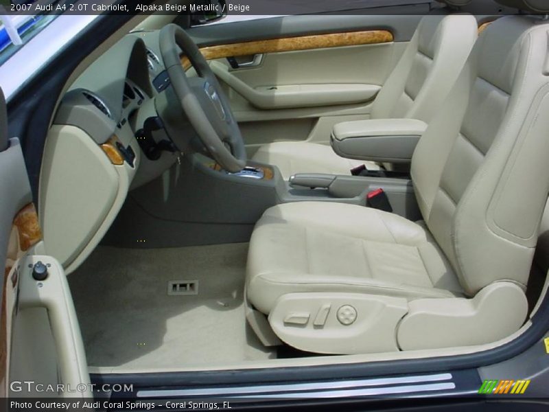 Alpaka Beige Metallic / Beige 2007 Audi A4 2.0T Cabriolet